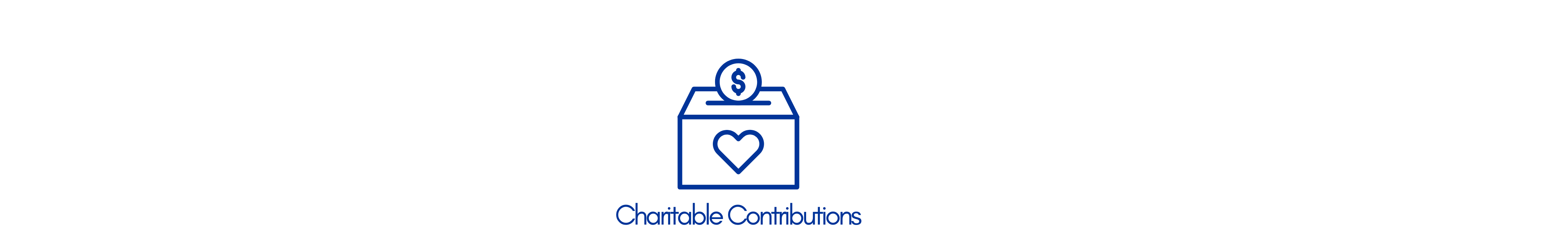 Charitable Contributions Banner